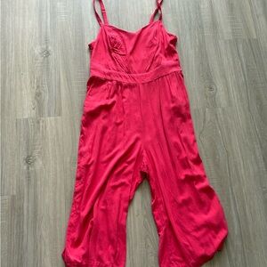 Pink Sleeveless Jumpsuit